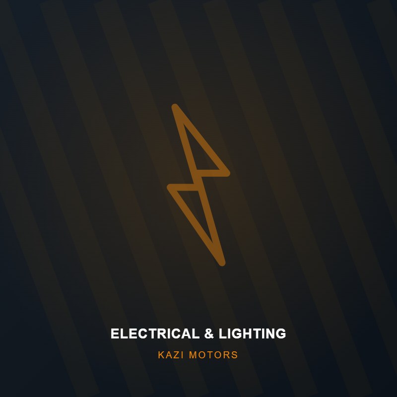 Electrical & Lighting - heavy equipment spare parts category