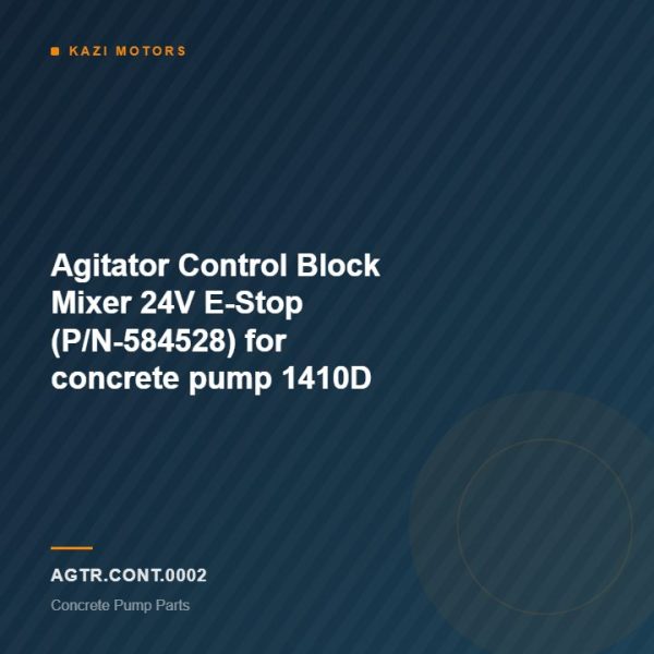 Agitator Control Block Mixer 24V E-Stop (P/N-584528) for concrete pump 1410D