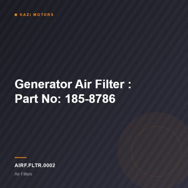 Generator Air Filter : Part No: 185-8786