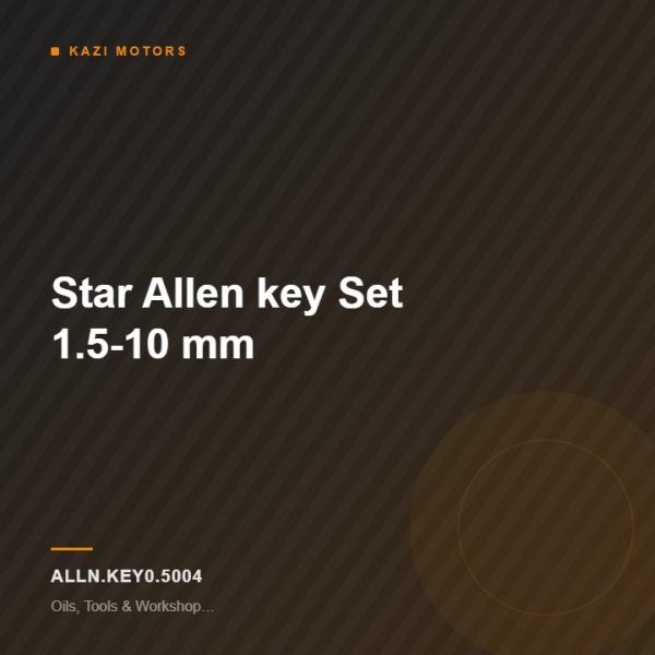 Star Allen key Set 1.5-10 mm