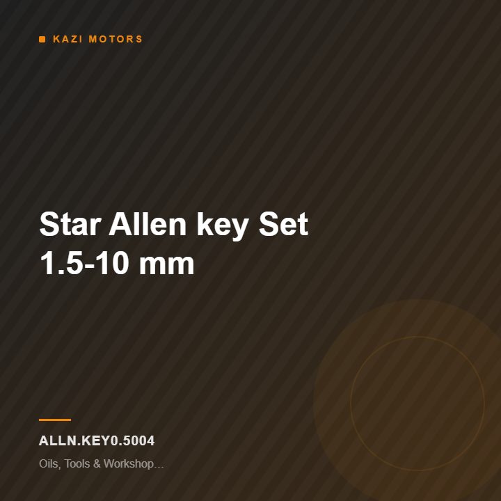 Star Allen key Set 1.5-10 mm