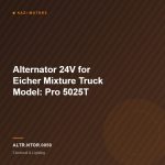 Alternator 24V for Eicher Mixture Truck Model: Pro 5025T