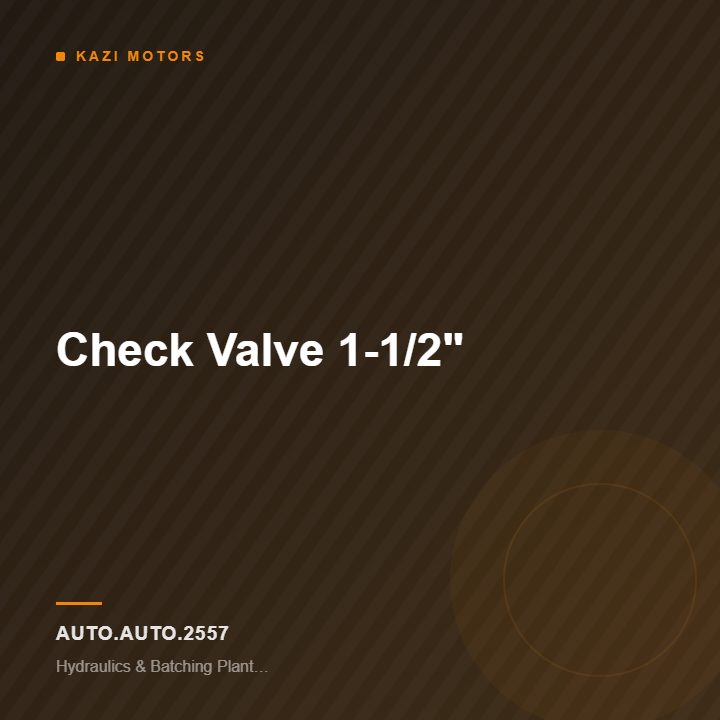 Check Valve 1-1/2″