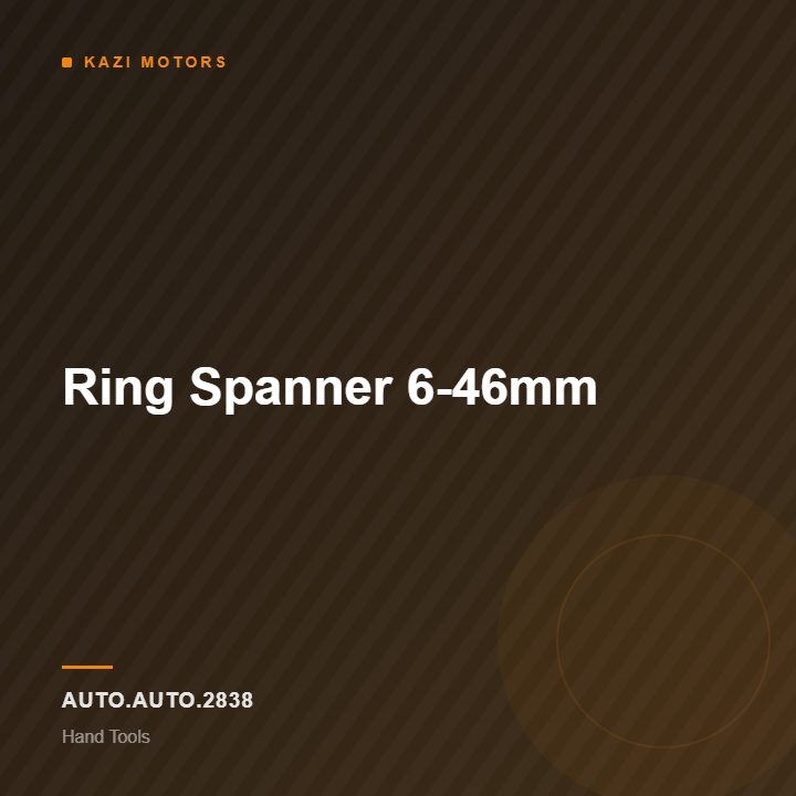 Ring Spanner 6-46mm
