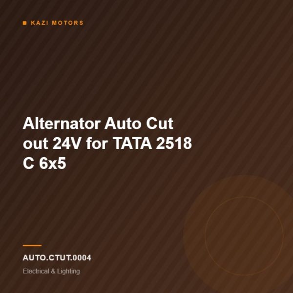 Alternator Auto Cut out 24V for TATA 2518 C 6×5
