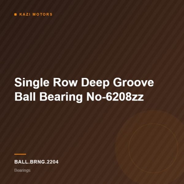 Single Row Deep Groove Ball Bearing No-6208zz