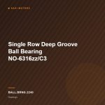 Single Row Deep Groove Ball Bearing NO-6316zz/C3