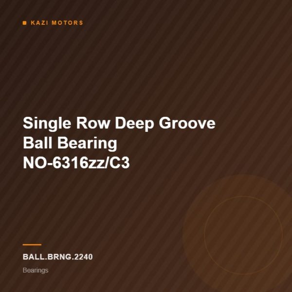 Single Row Deep Groove Ball Bearing NO-6316zz/C3
