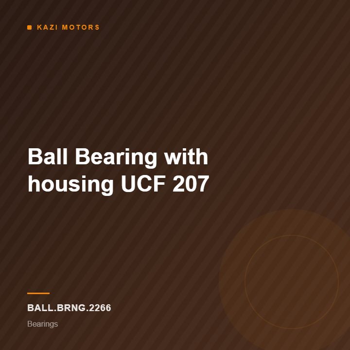 Ball Bearing with housing UCF 207