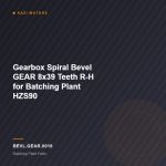 Gearbox Spiral Bevel GEAR 8×39 Teeth R-H for Batching Plant HZS90