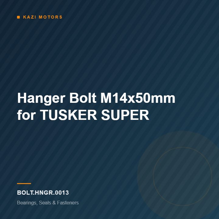 km-bolt-hngr-0013 Hanger Bolt M14x50mm for TUSKER SUPER