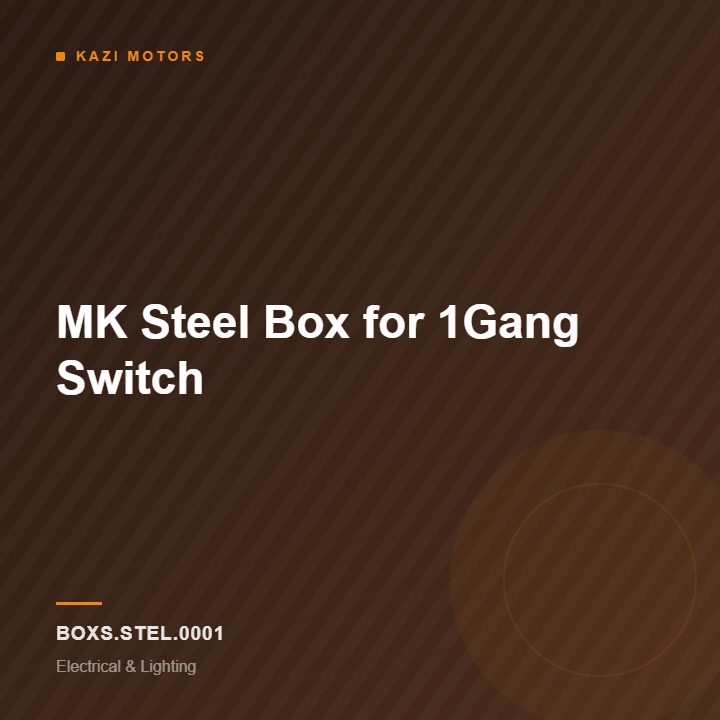 MK Steel Box for 1Gang Switch