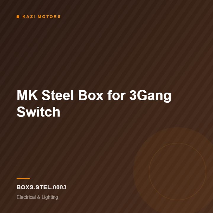 MK Steel Box for 3Gang Switch