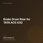 Brake Drum Rear for TATA  ACE-EX2