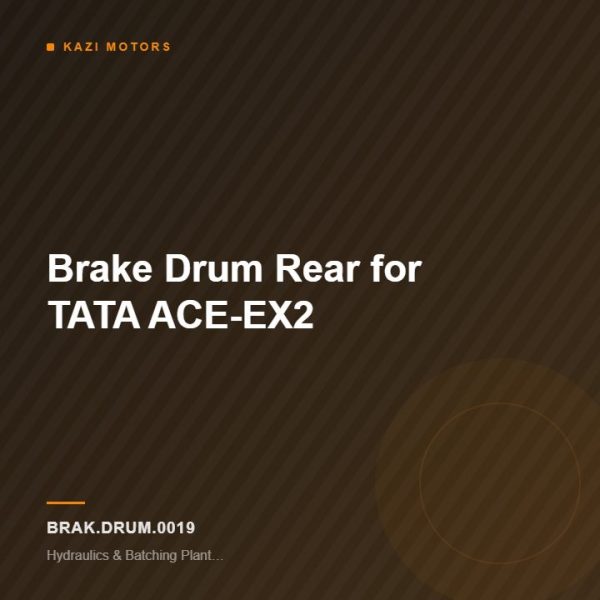 Brake Drum Rear for TATA  ACE-EX2