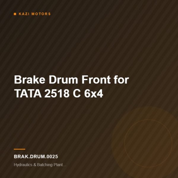 Brake Drum Front for TATA 2518 C 6×4