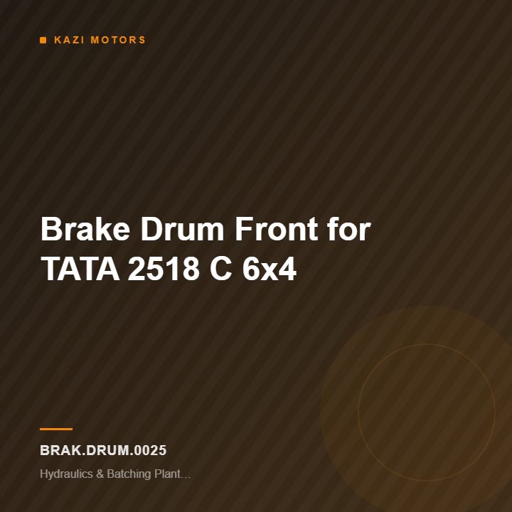 Brake Drum Front for TATA 2518 C 6×4
