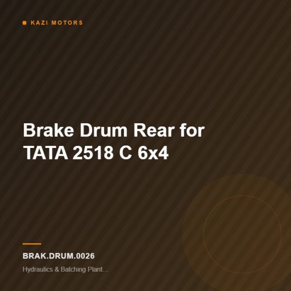 Brake Drum Rear for TATA 2518 C 6×4