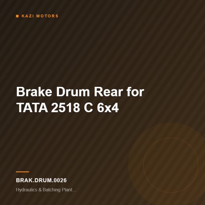 Brake Drum Rear for TATA 2518 C 6×4