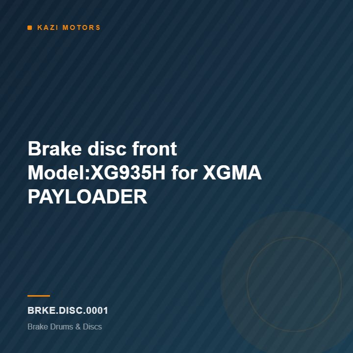 Brake disc front Model:XG935H for XGMA PAYLOADER