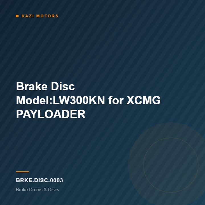 Brake Disc Model:LW300KN for XCMG PAYLOADER