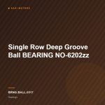 Single Row Deep Groove Ball BEARING NO-6202zz