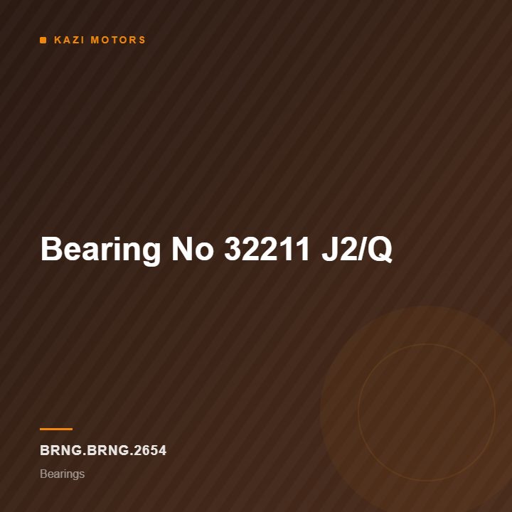 Bearing No 32211 J2/Q