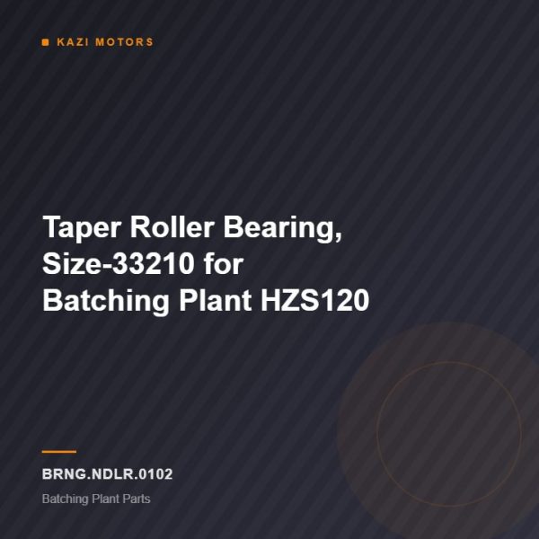 Taper Roller Bearing, Size-33210 for Batching Plant HZS120