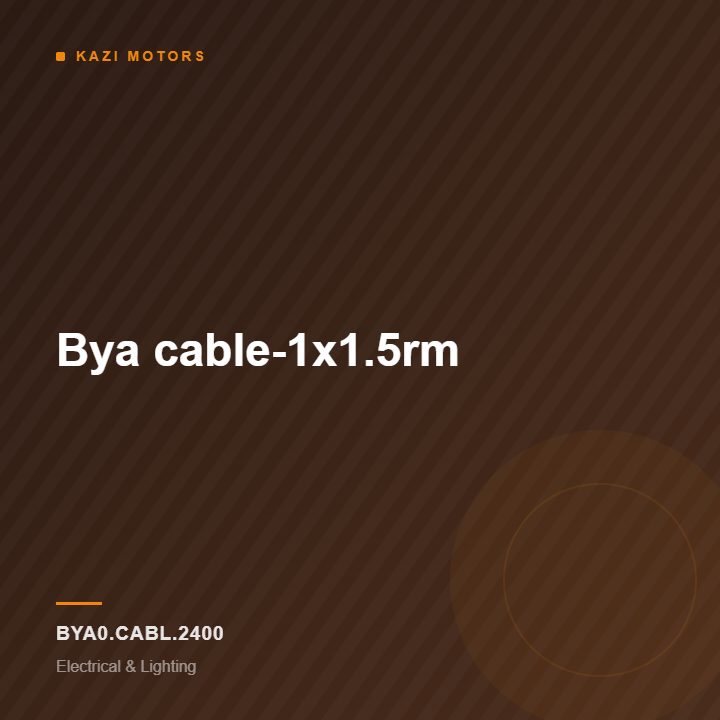 Bya cable-1×1.5rm