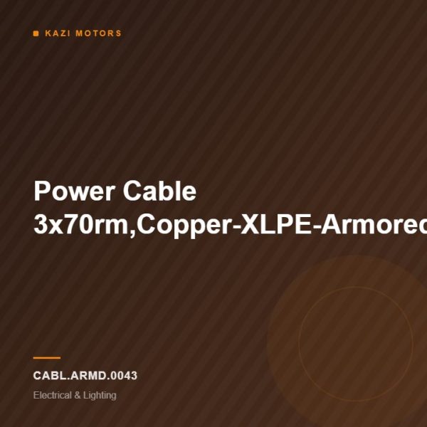 Power Cable 3x70rm,Copper-XLPE-Armored-450/750V