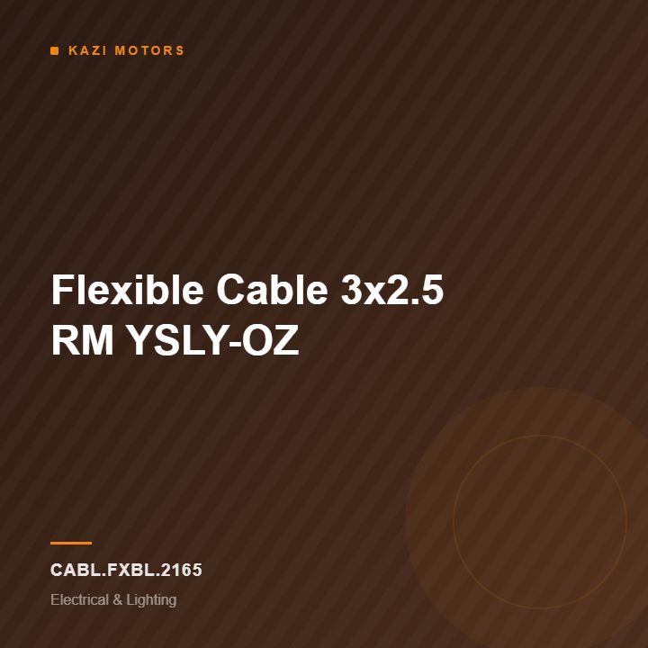 Flexible Cable 3×2.5 RM YSLY-OZ