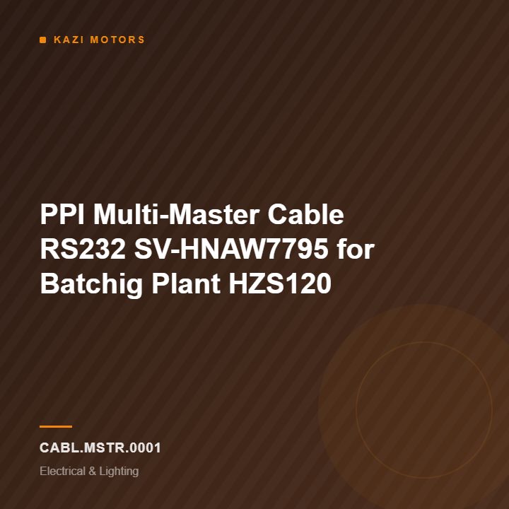 PPI Multi-Master Cable RS232 SV-HNAW7795 for Batchig Plant HZS120