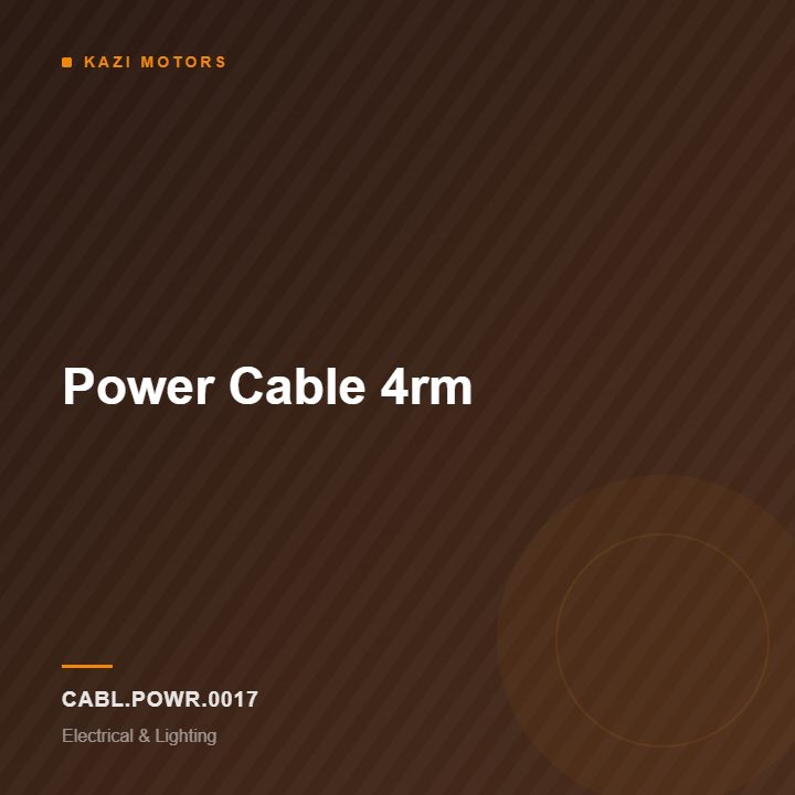 Power Cable 4rm
