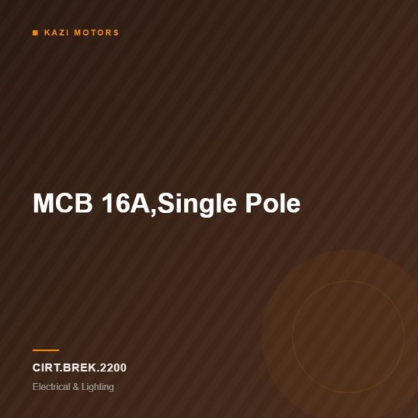 MCB 16A,Single Pole