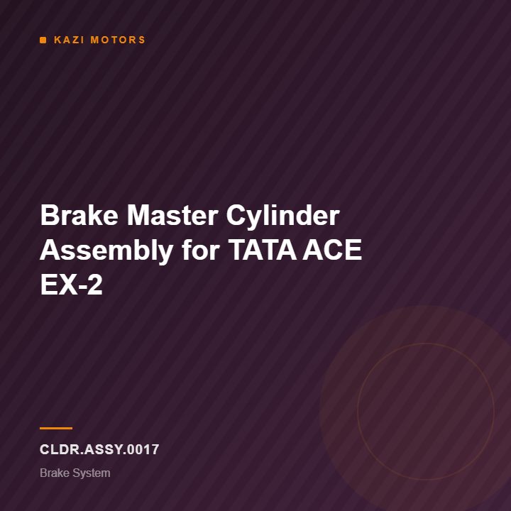 Brake Master Cylinder Assembly for TATA ACE EX-2