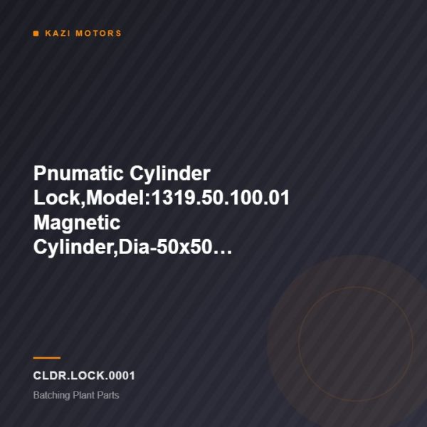Pnumatic Cylinder Lock,Model:1319.50.100.01 Magnetic Cylinder,Dia-50×50 Stoke 100 for Batching Plant-STAR 70SH