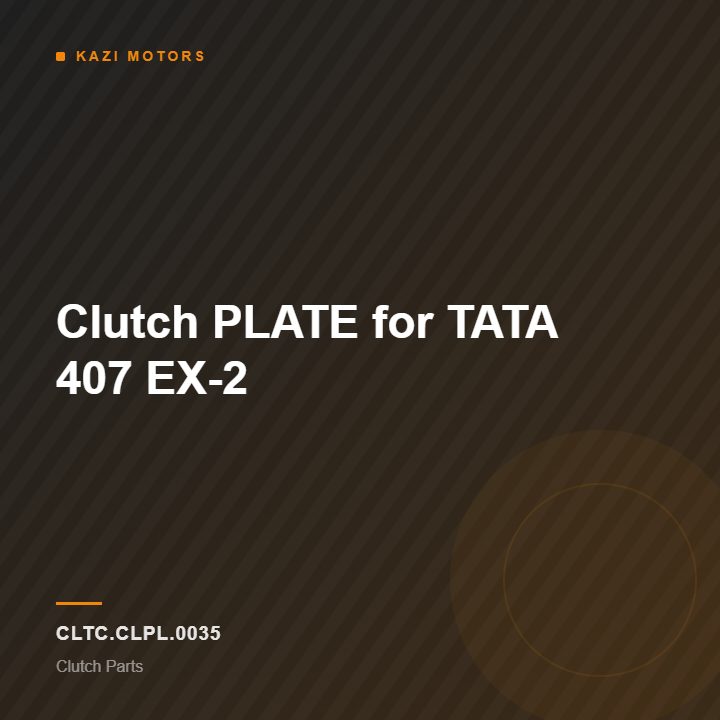 Clutch PLATE for TATA 407 EX-2