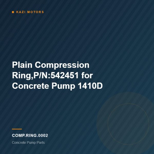 Plain Compression Ring,P/N:542451 for Concrete Pump 1410D