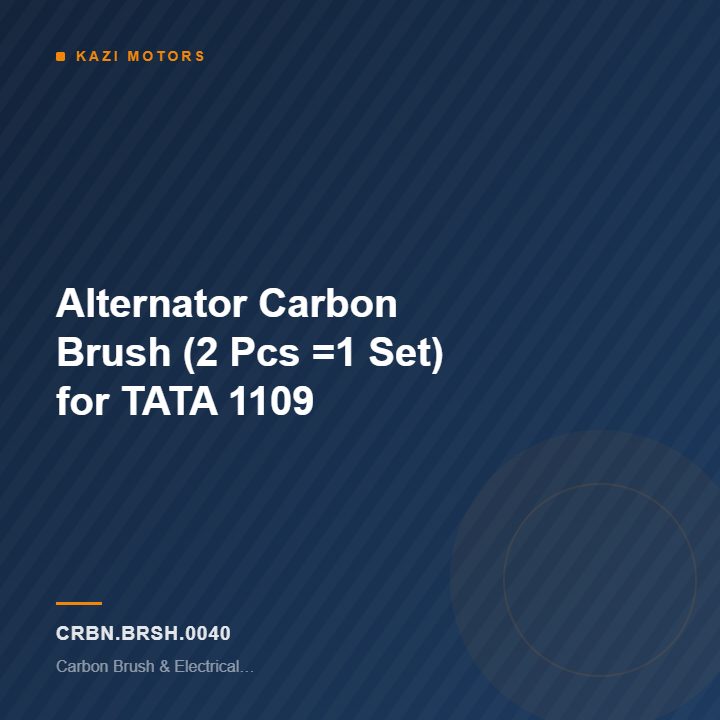 Alternator Carbon Brush (2 Pcs =1 Set) for TATA 1109