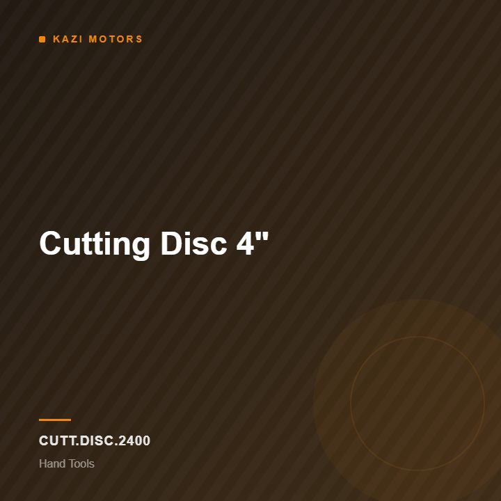 Cutting Disc 4″