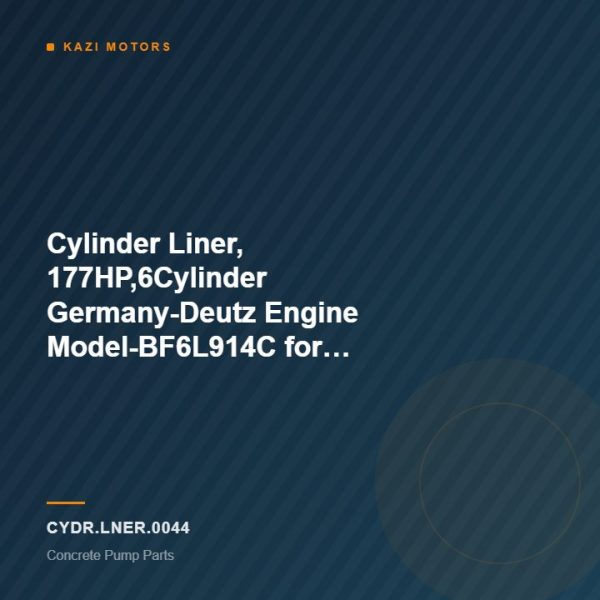 Cylinder Liner, 177HP,6Cylinder Germany-Deutz Engine Model-BF6L914C for Concrete Pump