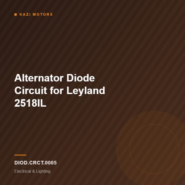 Alternator Diode Circuit  for Leyland 2518IL