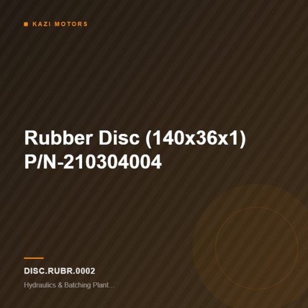 Rubber Disc (140x36x1) P/N-210304004