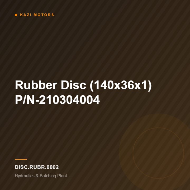 Rubber Disc (140x36x1) P/N-210304004