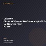 Distance Sleeve,OD-90mmxID-82mmxLength-73.5mm for Batching Plant HZS60