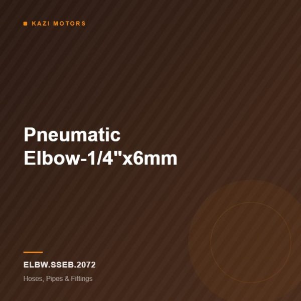 Pneumatic Elbow-1/4″x6mm