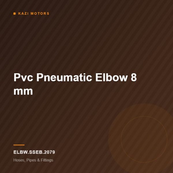 Pvc Pneumatic Elbow 8 mm