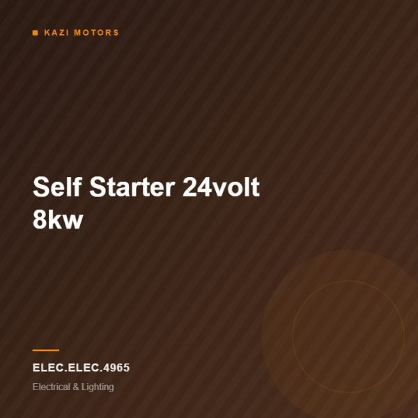 Self Starter 24volt 8kw