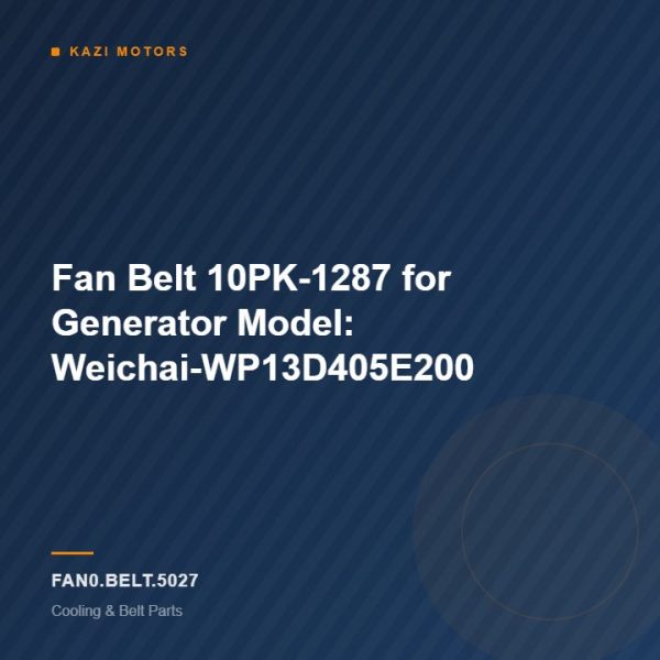 Fan Belt 10PK-1287 for Generator Model: Weichai-WP13D405E200