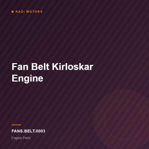 Fan Belt Kirloskar Engine